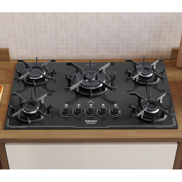 Fogão Cooktop Com Alimentação Gás - Itatiaia 5 Bocas Tripla Chama Cor Preto - 5 Queimadore... Fogão Cooktop Com Alimentação Gás - Itatiaia 5 Bocas Tripla Chama Cor Preto - 5 Queimadore...