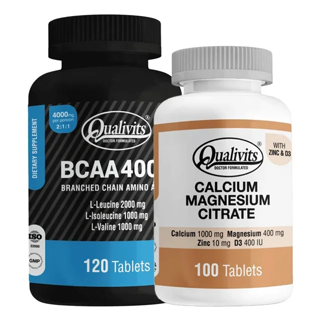 Bcaa 4000 Aminoácidos + Calcio, Magnesio Y Zinc - Qualivits