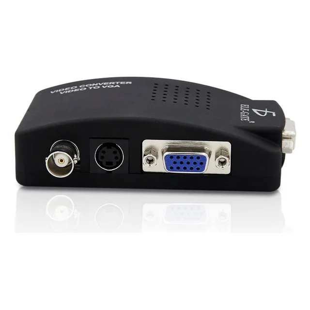 Convertidor Coaxial S-video A Vga  Estable Y De Alta Calida