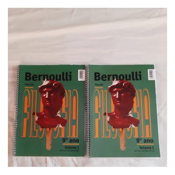 Kit Coleção Livros Usados Bernoulli Filosofia 9º Ano Volumes 1 E 2 Ensino Fundamental 