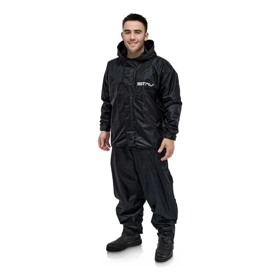 Conjunto Lluvia Traje Capucha Piloto Impermeable Stav Moto