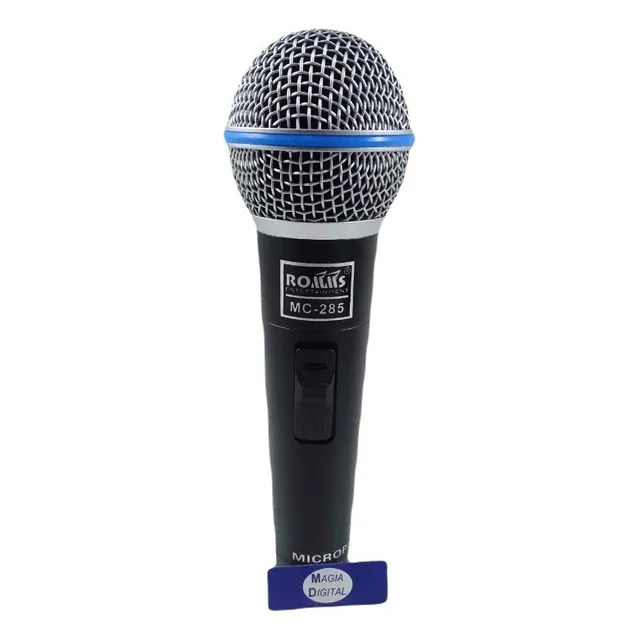 Micrófono Romms Mc-285 Unidireccional Voz E Instrumentos Color Negro