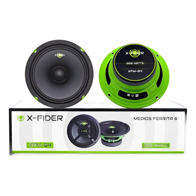 Medios X-fider Xfm64 6 Pulgadas Ferrita 200w (par)