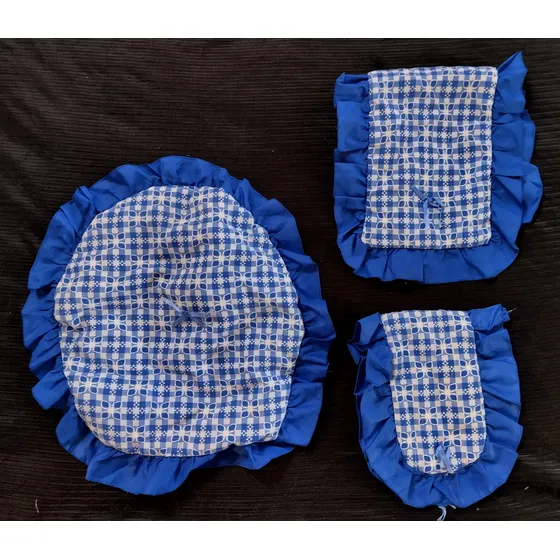 3 Piezas - Juego De Baño - Azul - Lencería 6