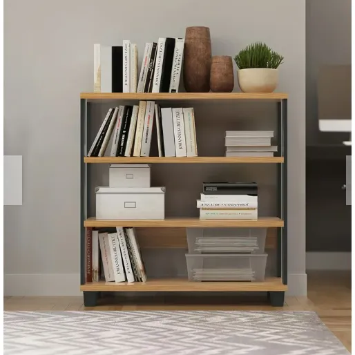 Estante Nacion Muebles Librero Marron