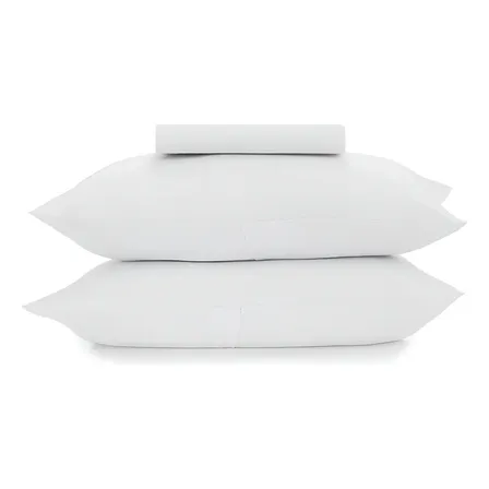 Jogo De Cama Solteiro King Simples Lençol 100% Algodão Malha Fio Penteado Altenburg White Liso