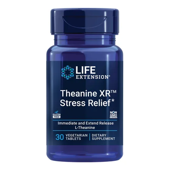 Suplemento Life Extension Theanine Xr Para Aliviar El Estrés