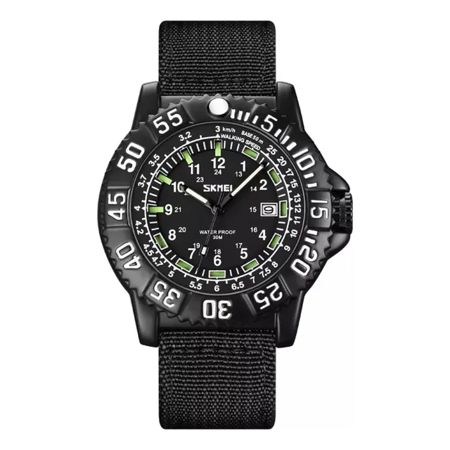 Reloj Analogico Deportivo Skmei 9281 Correa De Nailon Negro
