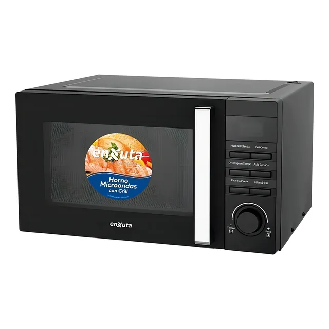 Microondas Grill Enxuta MOENX0323DGN negro 23L 220V