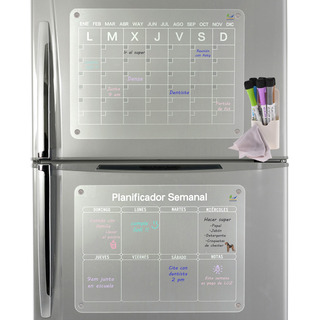 Set 2 Planificadores Calendario Magnético Accesorios Acrílic Set 2 Planificadores Calendario Magnético Accesorios Acrílic