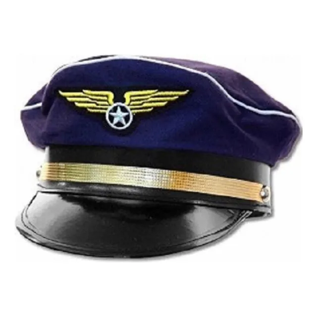 Gorra Kepis Marinero Capitan Piloto Aviador Sombrero Gorro
