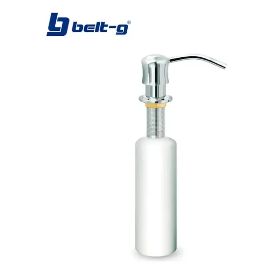 Dispensador Jabon Liquido Acero Inox 300ml Beltg Negro-plata