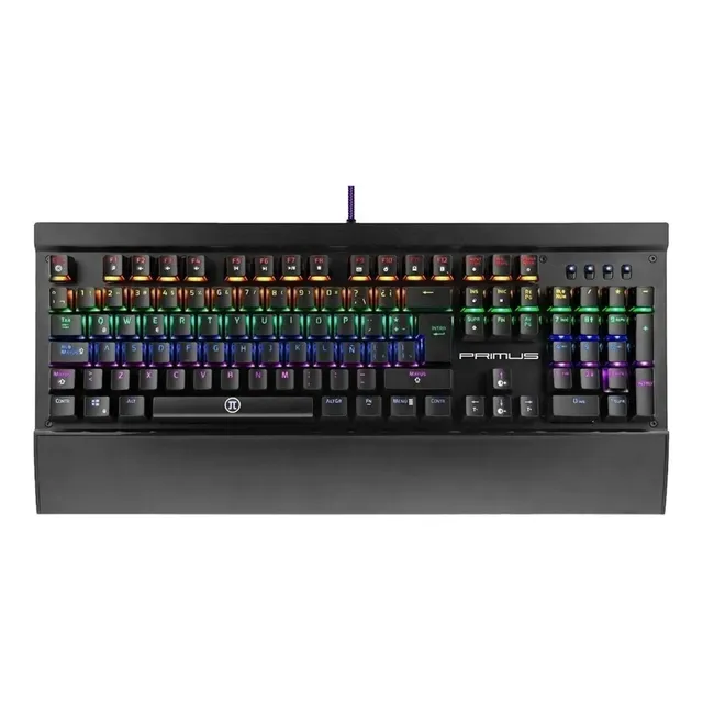 Teclado Mecánico Gaming Primus Ballista 200 Rgb Tecla Café