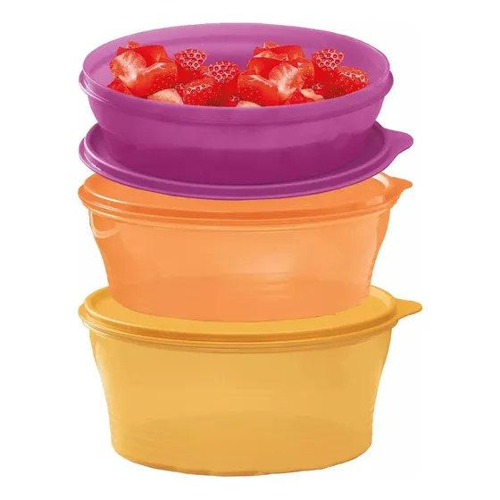 Kit 3 Instantâneas Floral Estampado Tupperware