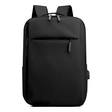 Mochila Masculina Impermeável USB 24L Escola e Trabalho Preta