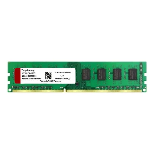 Memoria Ddr3 4 Gb 1600 Mhz Ram Pc3 12800 Dimm Nonecc 1,5 V