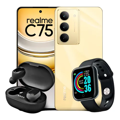 Celular Realme C75x 256gb 8gb Ram Nfc Ip69 Cor Rosa (Novo com