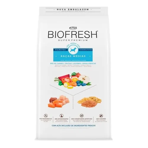 Biofresh Super Premium Perros Cachorros Raza Mediana 10.1 K
