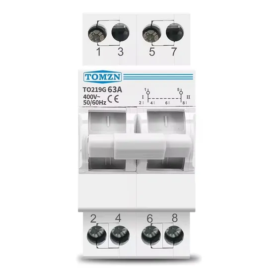 Cuchilla Doble Paso Transferencia Switch Manual 63a 110/220v