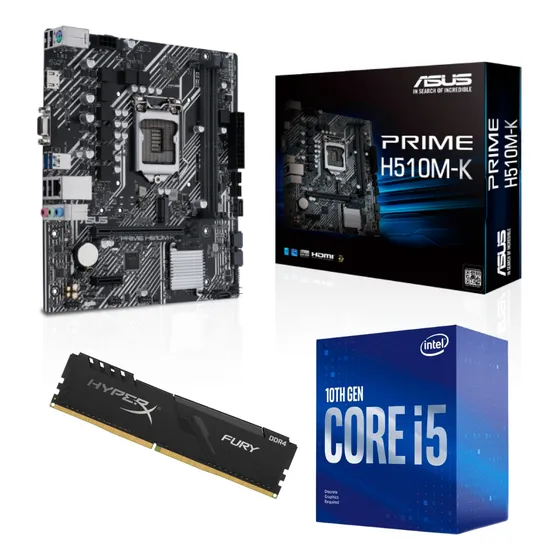 Kit Intel 10a Geração I5 10400f  + H510m-k + 16gb 3200mhz