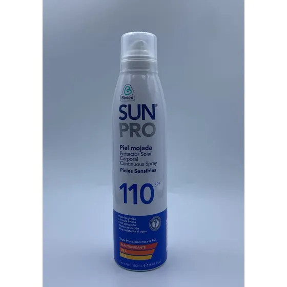 Protector Solar Spray Sunpro Piel Mojada  De 110 Spf