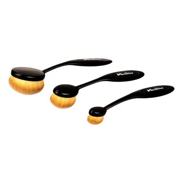 Kit 3 Brochas Redondeadas Ultra Suave Maxshine Antiestaticas
