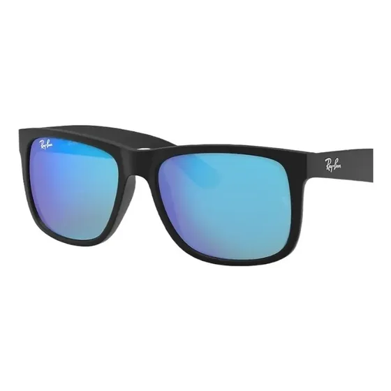 Ray-ban Justin Polarizado Azul Espejado Nuevo Original