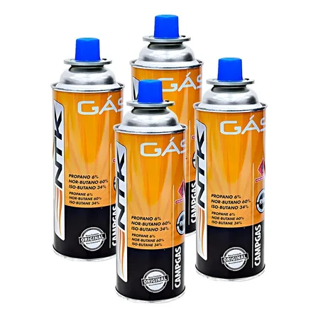 Kit Com 4 Cartucho Gás Refil Para Fogareiro Nautika
