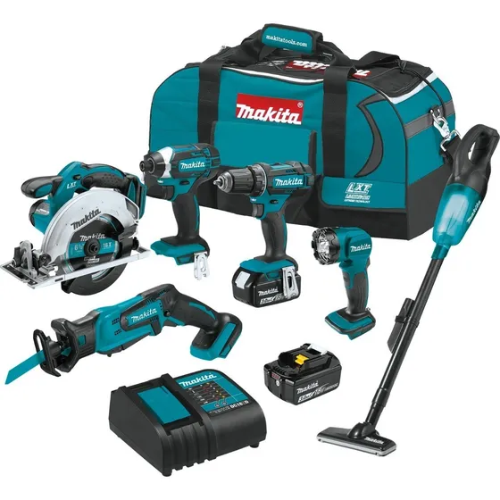 Juego Herramientas Eléctricas 6 Piezas 18 V Makita 