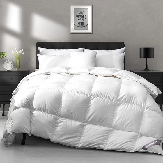 Plumón Nordico 100% Algodon New York Quilt Healthy Sleep Wakeshome Cubrecamas De Invierno