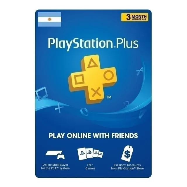 Codigo Playstation Plus Argentina - 3 Meses