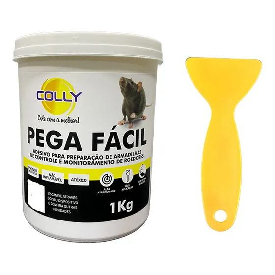 Cola Pega Rato 1kg + Espatula - Captura De Ratos Grandes