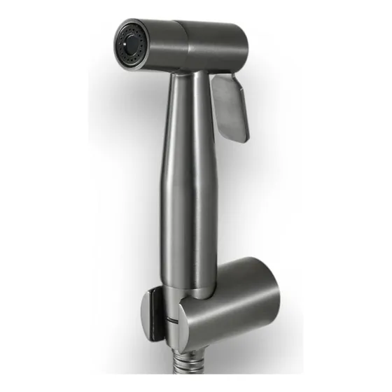 Ducha Telefono C/pistolita, Acero Inox Gun Metal Luxury Mt