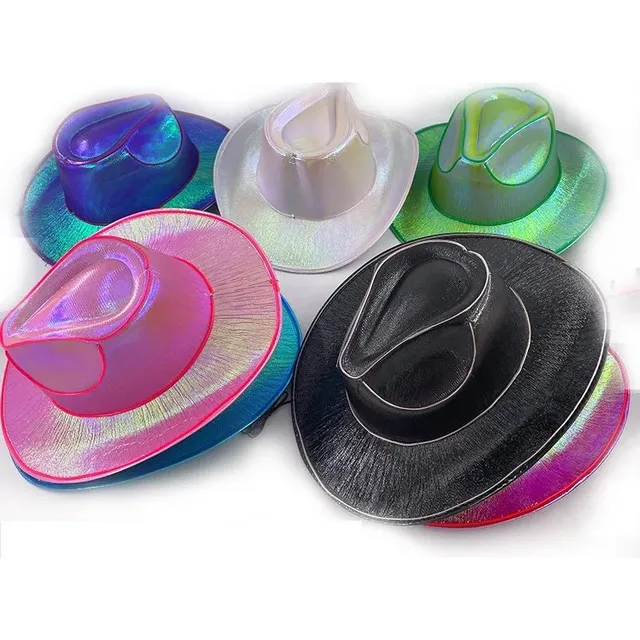 Sombrero Gorro Cowboy Con Luz Led