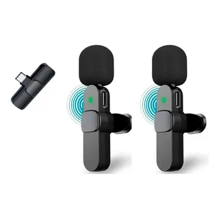 Microfone Lapela Celular Sem Fio Duplo iPhone Android Tipoc Cor Android (tipo C) Microfone Lapela Celular Sem Fio Duplo iPhone Android Tipoc Cor Android (tipo C)