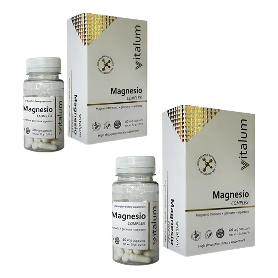 Magnesio Treonato Pack 2 Complex Vitalum Treonato  60 Caps