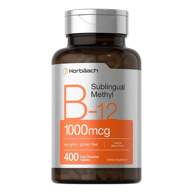 Suplemento Horbaach B12 Sublingual 1000 Mcg 400 Capsulas