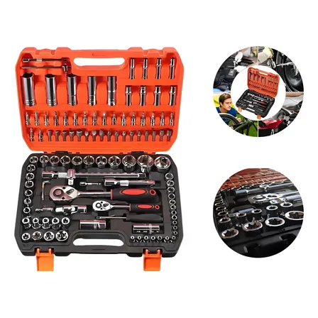 Kit 108 Peças Soquete 1/2aço Crv Profissional Pronta Entrega