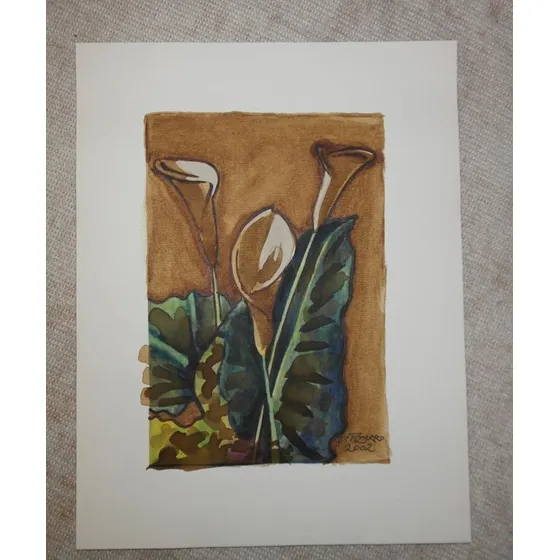 Acuarela  Calas  De La Artista Denise Pizarro. 