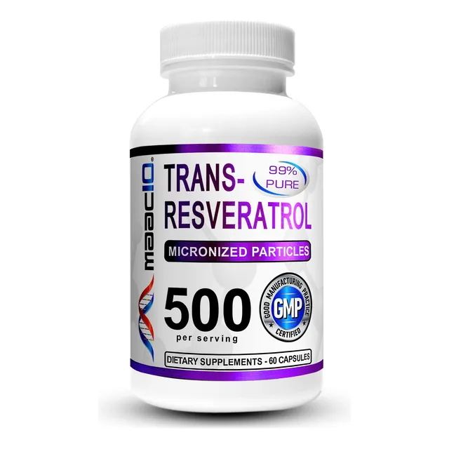 Suplemento Maac10 Trans Resveratrol 500 Mg Con Bioperine 60