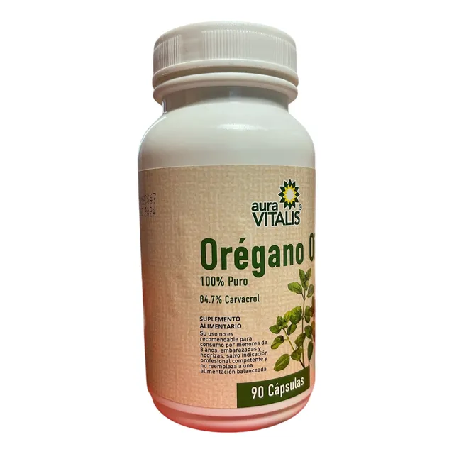 Aceite De Oregano Capsulas Aura Vitalis 90 Cap