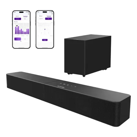 Barra de Som ULTIMEA Poseidon R3T 2.1 240W Subwoofer Sem Fio