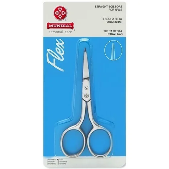 Tijera Para Uñas Flex Recta Inox Mundial Bc-326
