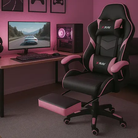 Cadeira Gamer Streamer Ergonomica Confortável Reclinável Top