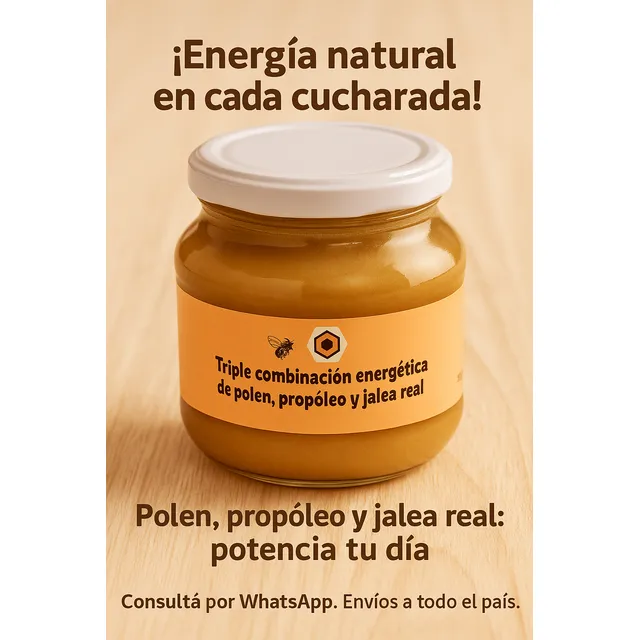 Miel Con Polen Propóleos Y Jalea Real