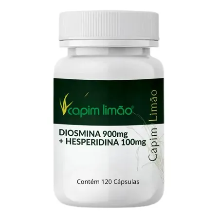 Diosmina 900mg + Hesperidina 100mg 60 DOSES 120 capsulas Sabor Sem sabor