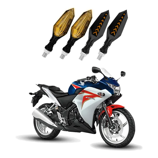 Kit 4 Setas Sequenciais P43s Honda Cbr 250r 2010 2011 2012