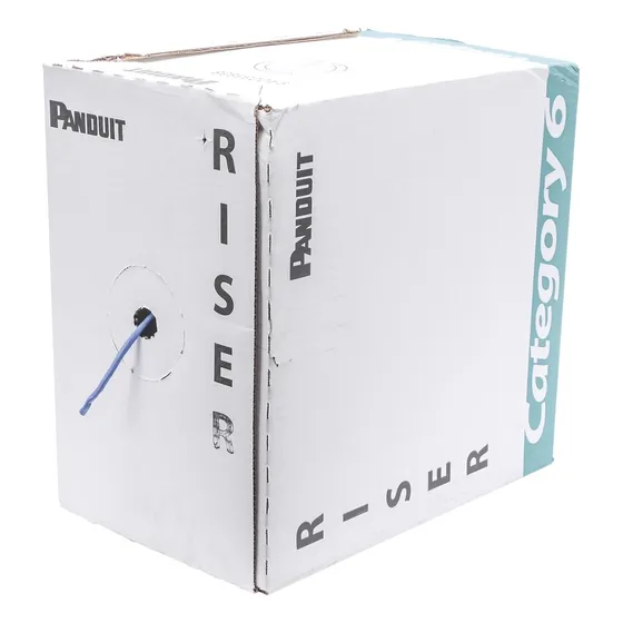 Bobina De Cable Utp Panduit Cat 6 305 M Color Azul Riser Cmr