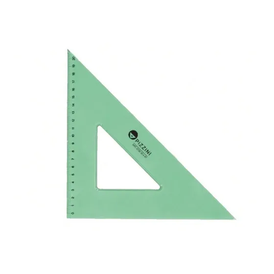 Escuadra 45º X 30 Cm Pizzini Verde Art.3732 Dibujo Tecnico