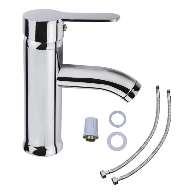 Llave Mezcladora Baja Monomando para Lavabo Fregadero Grifo Lavamanos Baño Femmto
